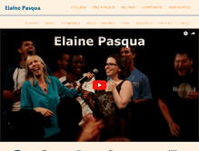 Tablet Screenshot of elainepasqua.com